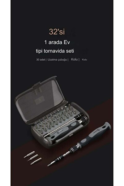 Genel Markalar UF TOOLS KS-840084 32 Parça Taşınabilir Şeffaf Kutulu Hassas M...