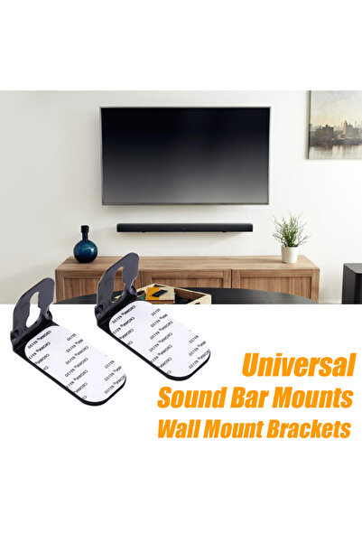 Choice Universal Soundbar Wall Mount Kit Mounting Brackets for JBL Bose Vizio...