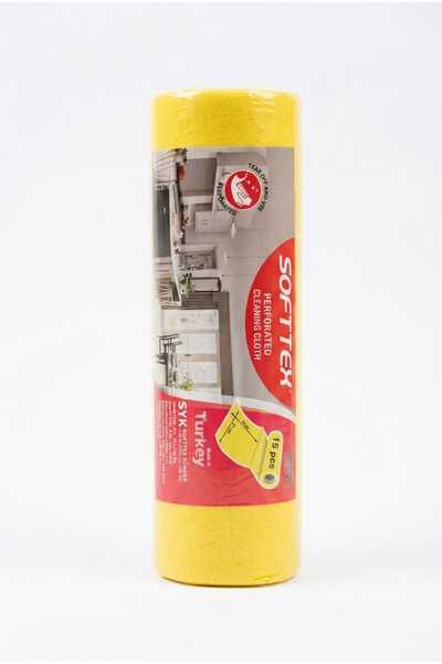 Accord Roll of Yellow Cloth 15 Sheets Yellow Roll Cloth Softtex