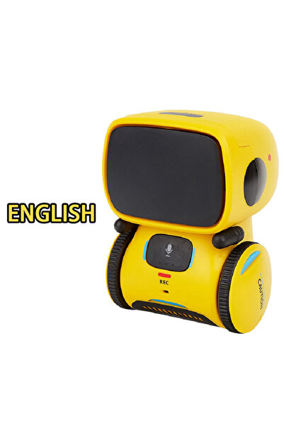 Choice En-Yellow Toy Robot Intelligent Robots Russian & English & Spanish Ver...