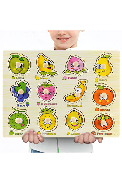 Choice25 A3011 Montessori Wooden Puzzles Hand Grab Boards Toys Tangram Jigsaw...