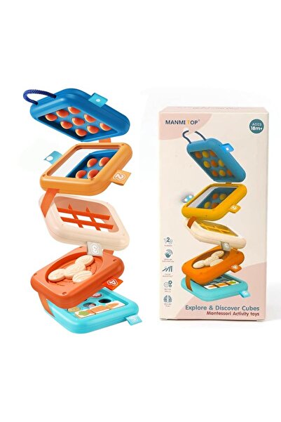 Choice Activity Cube Montessori Toys Busy Board Baby Activity Cube Sensory To...