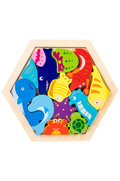 choice2 Marine Baby toy Wooden jigsaw Puzzle Creative 3D Puzzle for Children'...