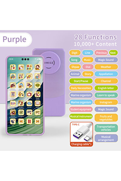 Choice3 purple Toy Cell Phone Educational Toys Cellphone Baby Kid Educational...