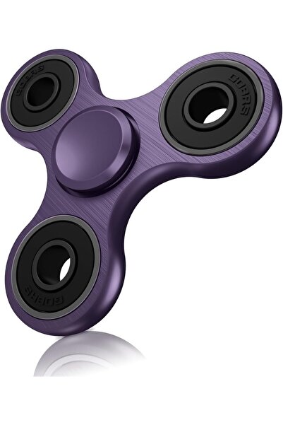 Choice6 Purple Aluminum Alloy Plating Fidget Spinner Metal Alloy R188 Mute Be...