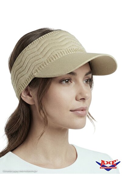 AXE SPORTSWEAR Summer Glitter Textured Flexible Visor Hat Uv Sun Protection C...
