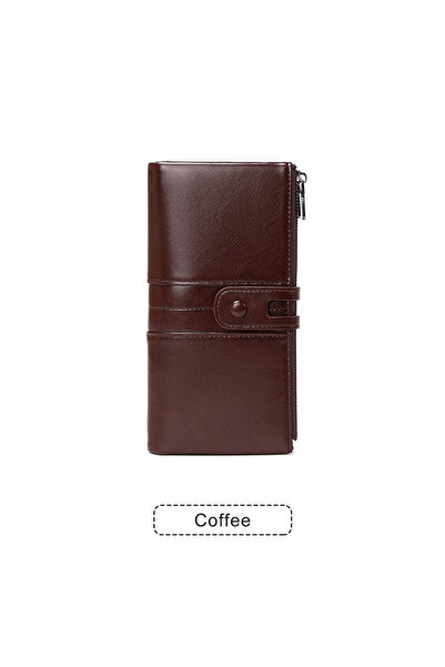 Choice3 Y1679-Coffee Hot Selling RFID Women's Long Wallet PU Leather Handbag ...