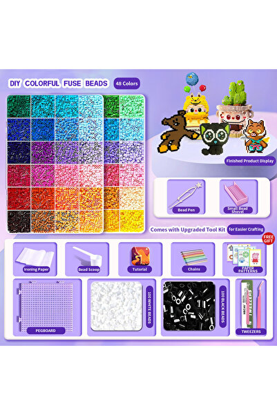 Choice4 Bean set in 48 Pindou handmade DIY bean set tools for boys and girls,...