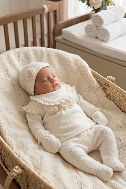 Cherub Baby Mira Elegance Rose Newborn Girl 5 Piece Hospital Discharge Bodysu...