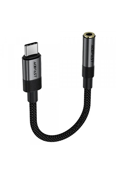 Acefast Adaptor audio USB-C - jack 3.5mm J12, Negru