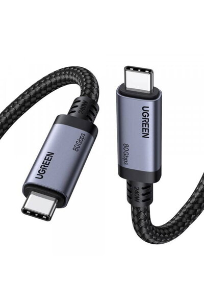 Ugreen Cablu Date si Incarcare USB-C - USB-C L706 (65383), 240W, 1m, Negru