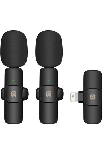 PULUZ Set microfoane lavaliera wireless cu Lightning PU3150B