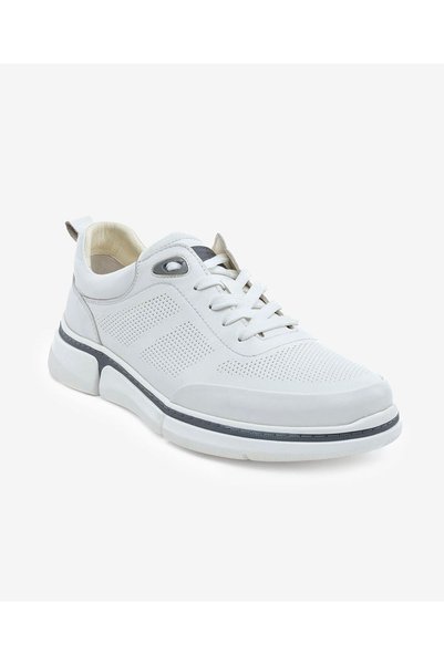 Greyder Erkek Beyaz Hakiki Deri Casual Ayakkabı 6Y1FA64545
