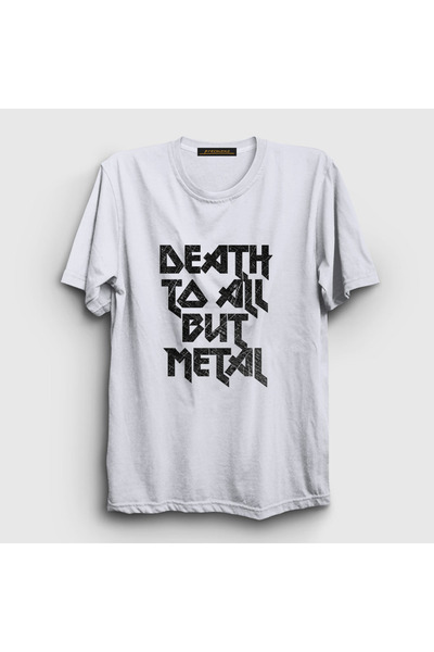 Presmono Unisex beli metalni čelik Panther T-shirt - Smrt svima osim 378101tt