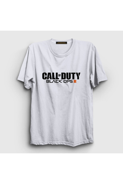 Presmono Unisex bela Black Ops Call Of Duty T-shirt 26494tt
