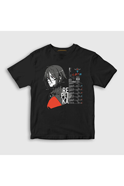 Presmono Unisex Kids Black Signalis Wake up T-Shirt 545081Tt