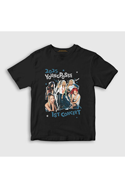 Presmono Unisex Children's Black First Concert Young Posse T-Shirt 577732Tt