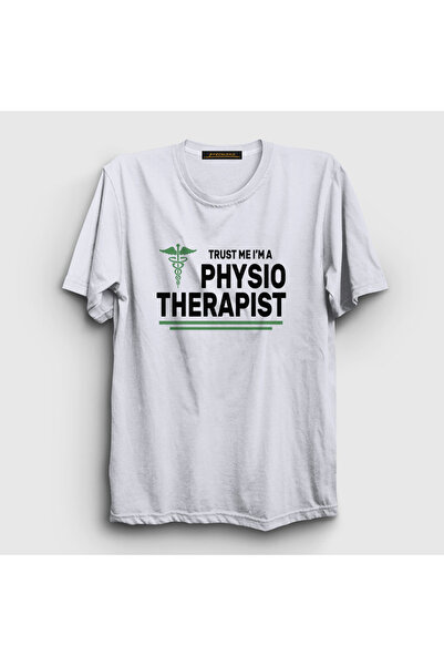 Presmono Unisex beli poverenički poklon fizioterapeut fizioterapeut T-shirt 5...
