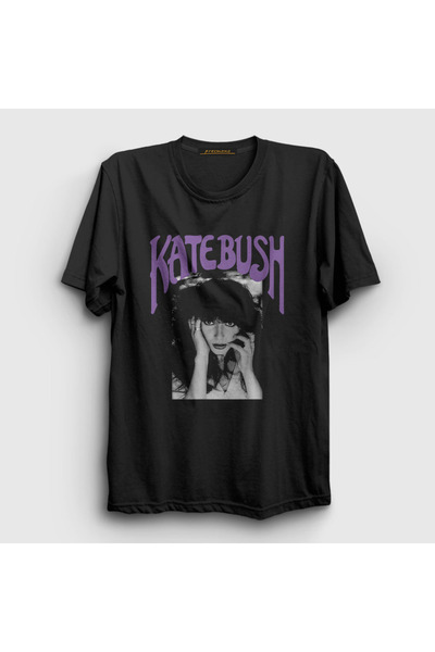 Presmono Unisex Siyah Poster Kate Bush T-Shirt 523828tt