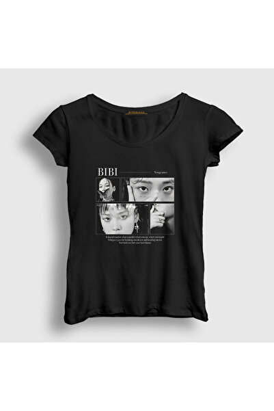 Presmono Women's Black Vengeance Bibi T-Shirt 599921Tt