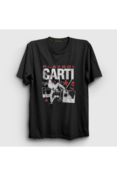 Presmono Unisex Black Rapper Playboi Carti T-Shirt 481990Tt