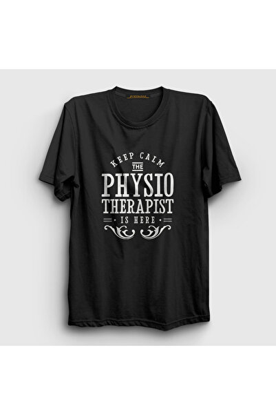 Presmono Unisex crni mirni poklon fizioterapeut fizioterapeut T-shirt 541912tt