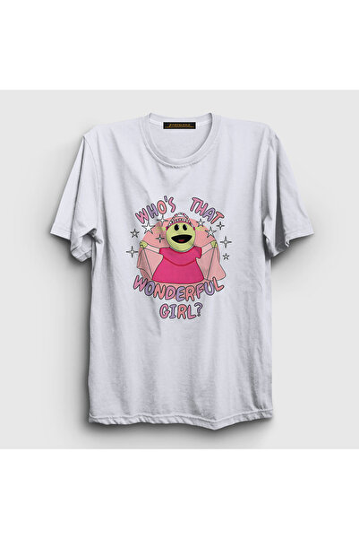 Presmono Unisex ženske bele peepo cipele Ko je ta divna devojka Nanalan T-shirt