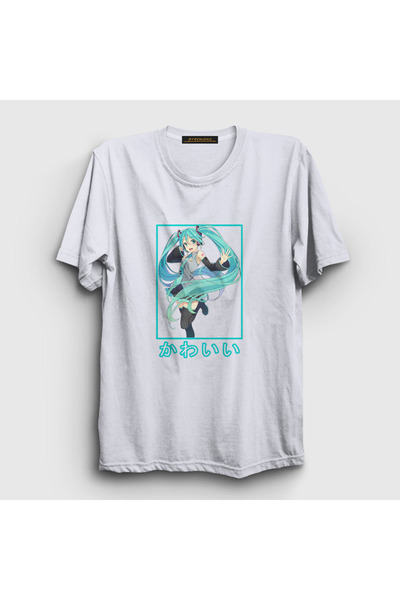 Presmono Miku Hatsune unisex bela T-shirt - 439443tt