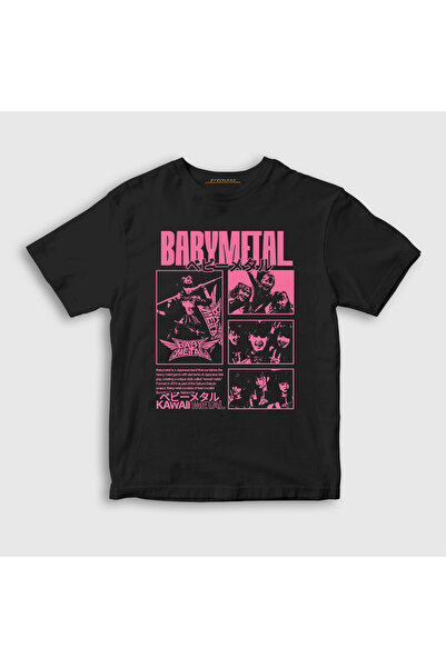 Presmono Unisex dečja crna kawaii muzika Babymetal T-shirt 527411tt