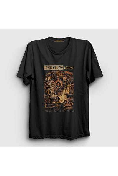 Presmono Unisex Black Slaughter of the Soul at the Gates T-Shirt 513900 Tt
