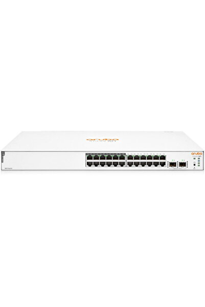 HP Суич Aruba JL813A Instant On 1830, 24 гигабитови порта, 12p Class4 PoE, 2 ...