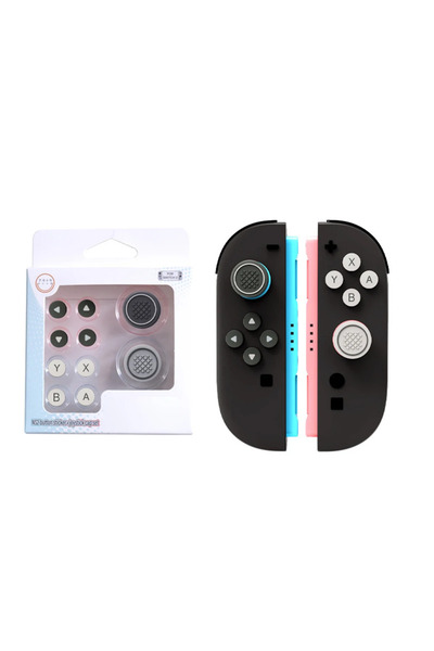 Choice4 6 Grip Caps Joystick Caps For Nintendo Switch 2 Thumb & ABXY Button S...