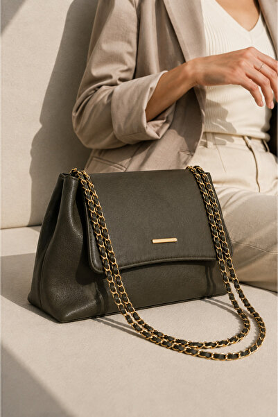 LikeMoon Women's Chain Strap Hand and Shoulder Bag for Daily Use, Stylish Fla...