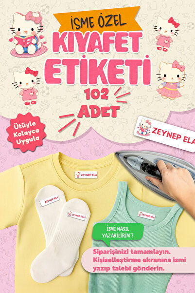 MSticker Kıyafet Etiketi - Okul Kıyafetlerine Kişiye Özel 30 Saniyede Kolay U...