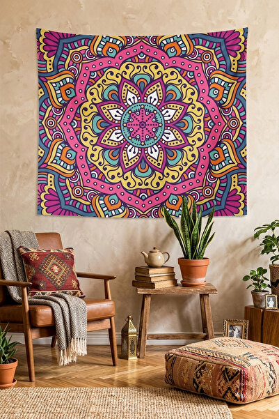 move home Mandala Sa deznom Tkanina za zidove, zid Tepih