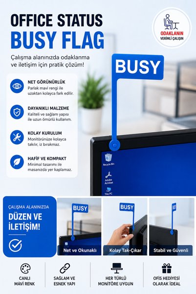 Ognami مؤشر حالة الشاشة للعلامة التبويبية "Busy Flag" |   جهاز تنبيه للمكتب ل...