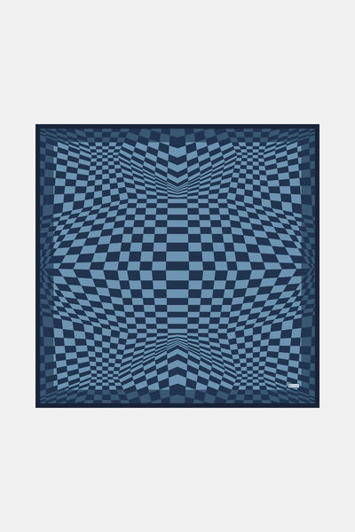 Vakko GEOMETRİK DESENLİ TWILL İPEK EŞARP