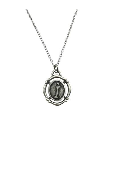Herşey Nota Unisex Necklace with the Letter I and Ancient Figure – Personal, ...