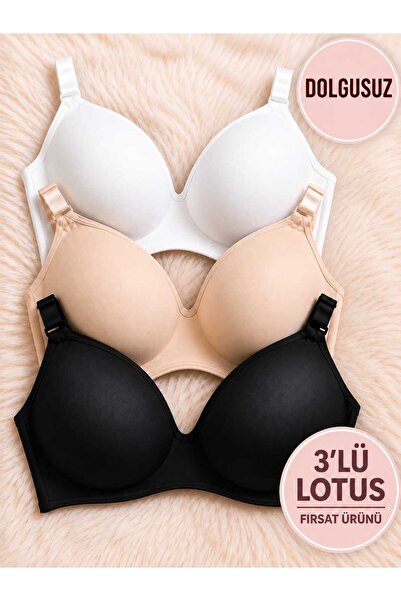 SOFENNA Lotus (DOLGUSUZ TELSİZ) Günlük 3lü Sütyen