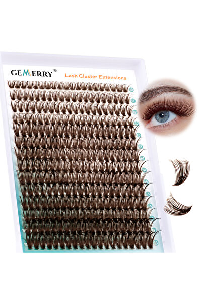 Choice مزيج (10-18 مم) D 40D GEMERRY بني كثيف مموج مثل رموش ليزا D Curl الطبي...