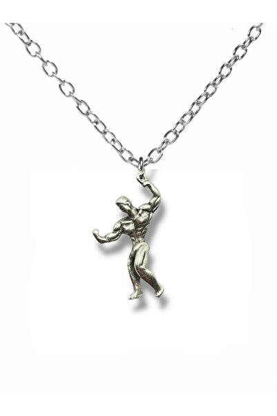 Herşey Nota Power and Azmin Symbol – Unisex Necklace with Bodybuilding Figure...