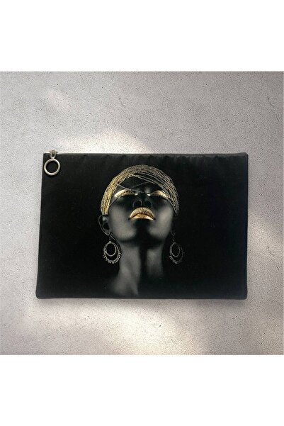 Herşey Nota Αφρικανική γυναικεία τσάντα clutch portfolio