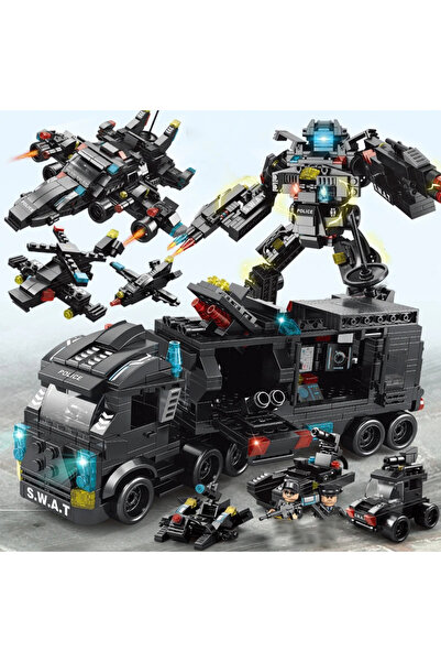 Choice no box 580PCS 580PCS City Series Police Station SWAT Building Blocks T...