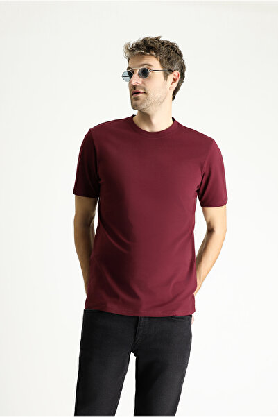 Kiğılı Crew Neck Regular Fit 100% Cotton Single Jersey Basic T-Shirt