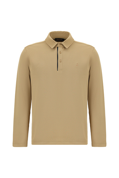 Abdullah Kiğılı Polo Neck Regular Fit Patterned Sweatshirt