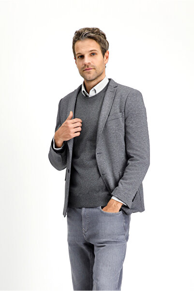 Kiğılı 7 Drop Slim Fit Slim Fit Classic Patterned Knitted Jacket