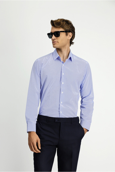Kiğılı Cămașă din bumbac imprimată cu mânecă lungă, slim fit