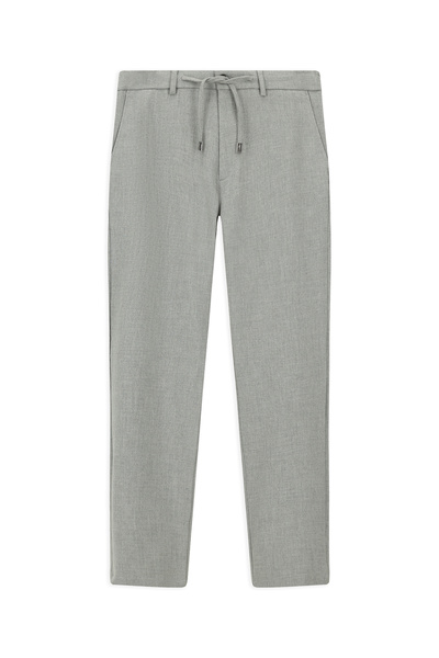 Kiğılı Regular Fit Standard Cut Lycra Trousers with Elastic Waist and Drawstring