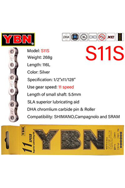 Choice 11 Speed S11S Boxed YBN Bike Chains 8 9 10 11 12 Speed MTB ROAD Bike C...