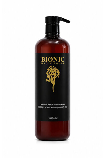 Bionic Magic Touch Argan Keratin Şampuan 1000 ml | Yıpranmış, Kuru ve İşlem G...